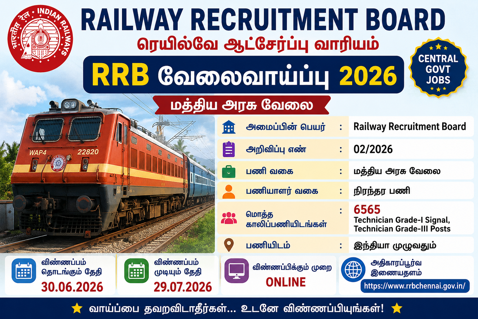 RRB Notification 2026