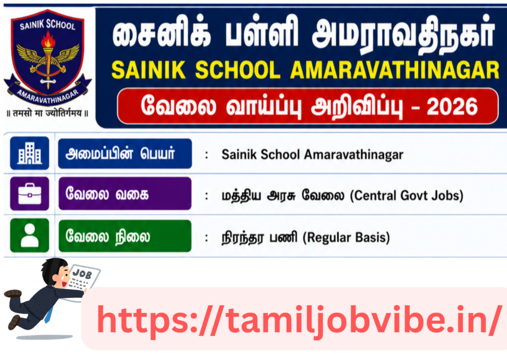 Sainik school job Recruitment 2026